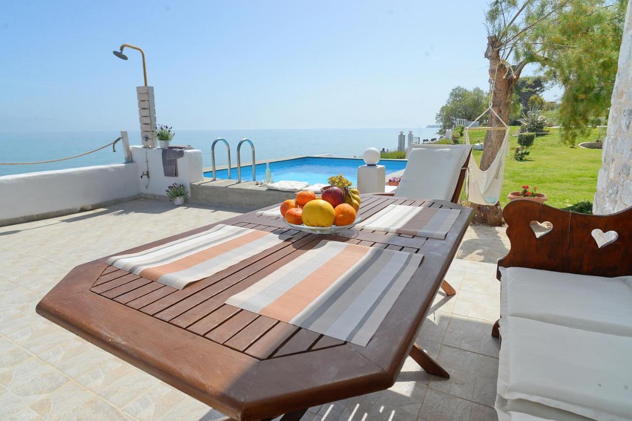 Antorina Beachfront Villas With Private Pools Kamari  Bagian luar foto
